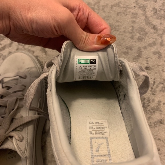 Puma suede grey platform sneakers - Picture 3 of 5